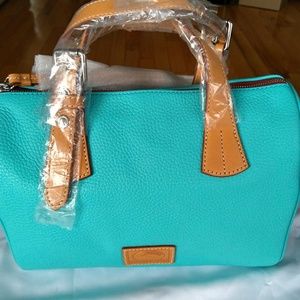 NWT Dooney & Bourke Kendra Large Satchel Turquoise